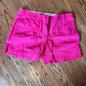 J.Crew Vibrant Pink Chino Shorts - Size 8